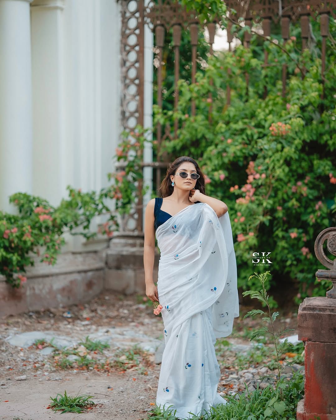 Fancy Kota Doriya With Digital Print Work Saree D-65