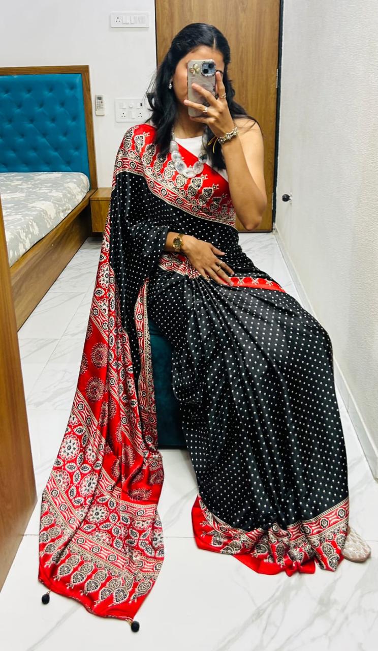 Silk Fancy Saree with Fancy Beautiful Blouse S-61