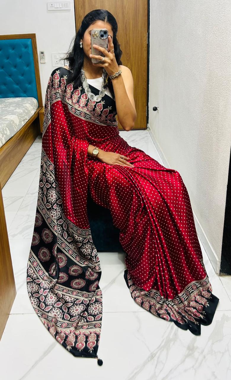 Silk Fancy Saree with Fancy Beautiful Blouse S-61