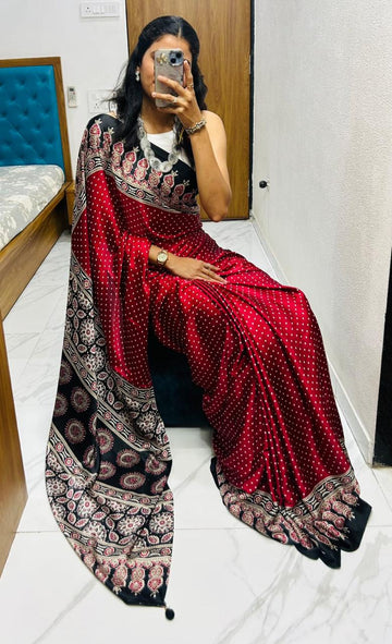 Silk Fancy Saree with Fancy Beautiful Blouse S-61