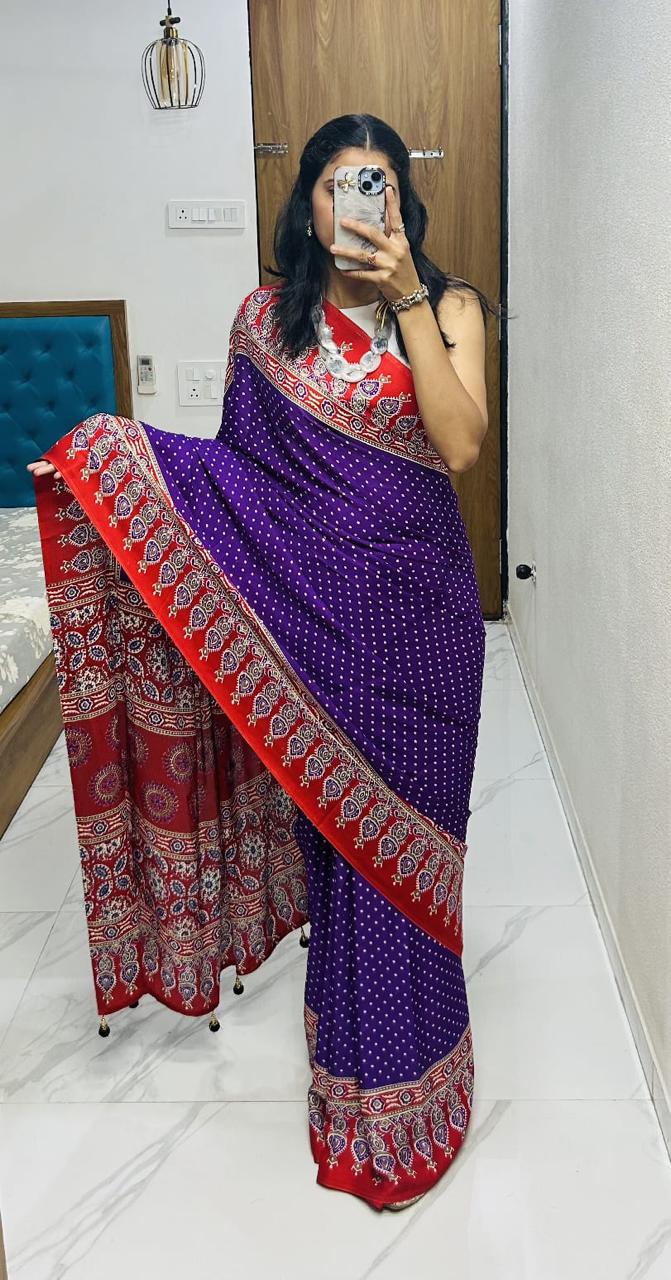 Silk Fancy Saree with Fancy Beautiful Blouse S-61