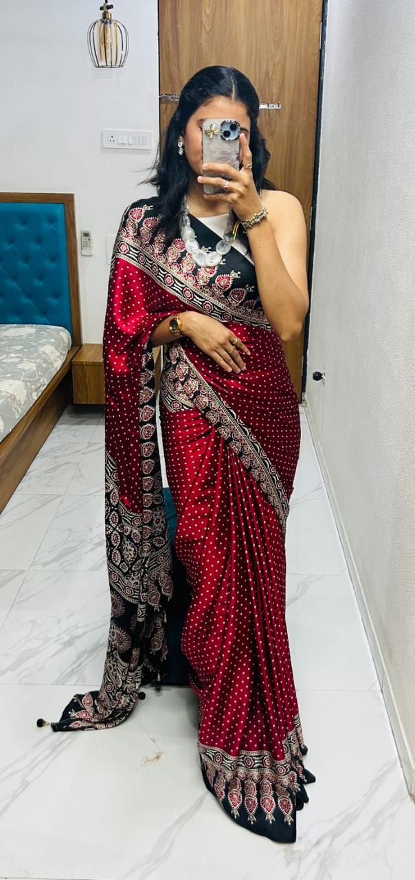 Silk Fancy Saree with Fancy Beautiful Blouse S-61