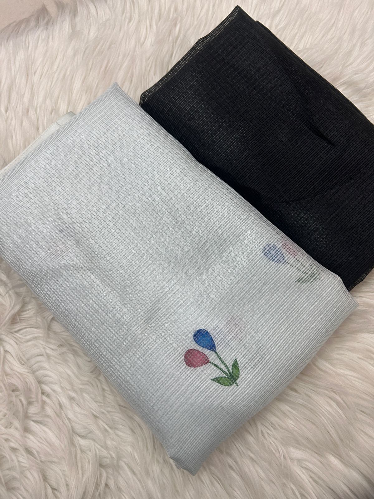 Fancy Kota Doriya With Digital Print Work Saree D-65