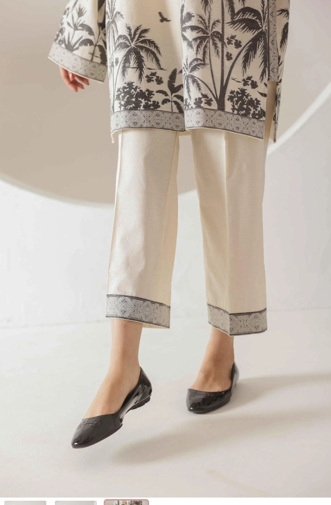 Dusky Palms printed Co-ord set CS-004