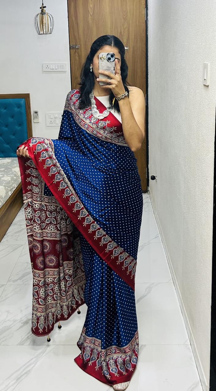 Silk Fancy Saree with Fancy Beautiful Blouse S-61