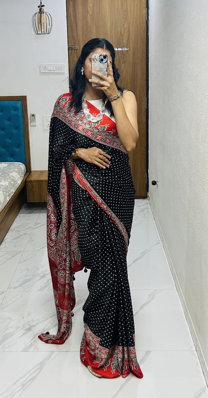 Silk Fancy Saree with Fancy Beautiful Blouse S-61