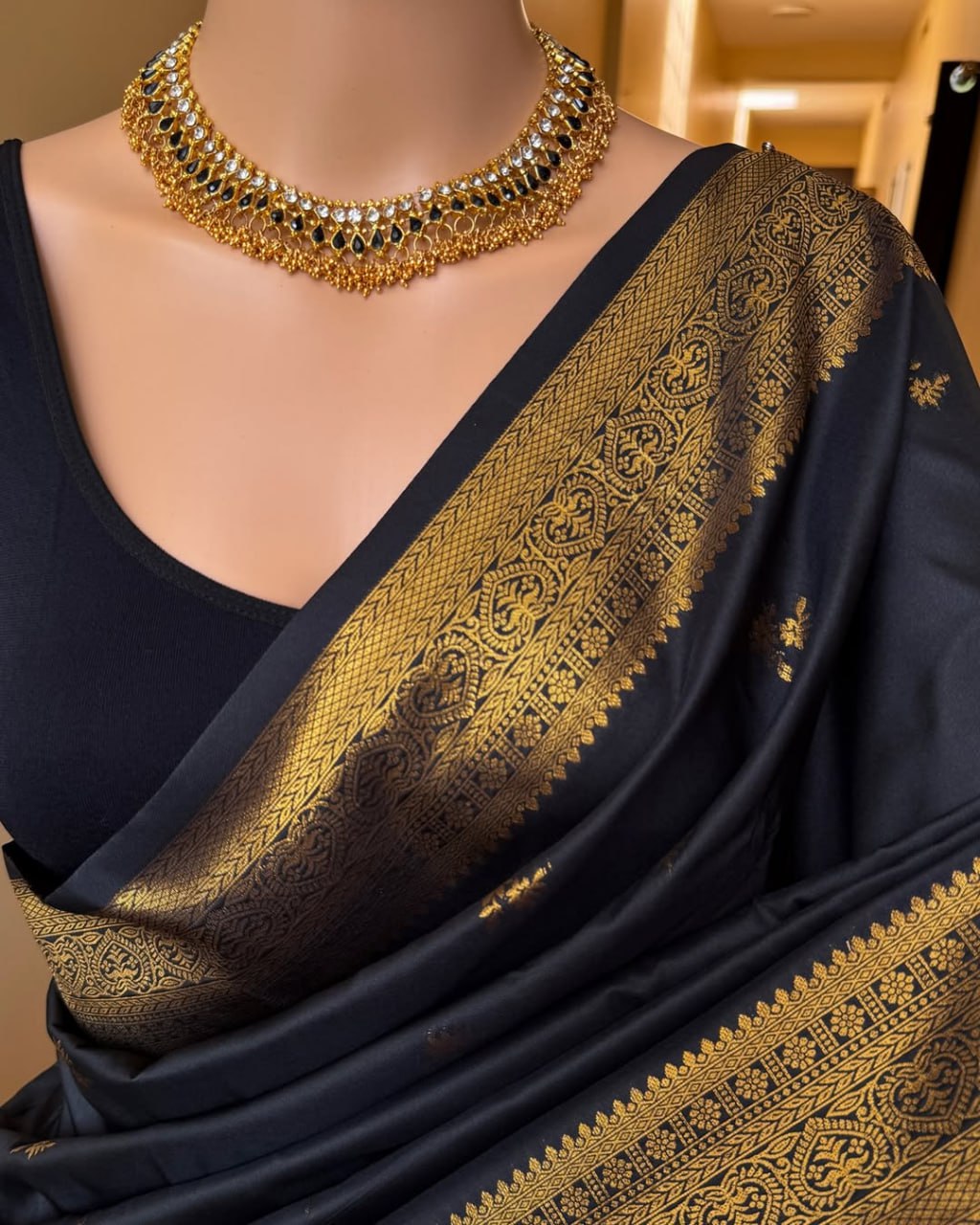 Women's Banarasi Soft Silk Saree – Ideal for Traditional & Special Occasions S-049
