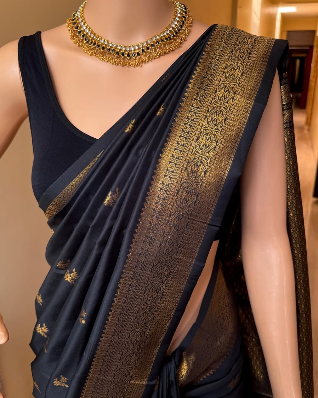 Women's Banarasi Soft Silk Saree – Ideal for Traditional & Special Occasions S-049